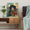 thumbnail image 5 of UXIEQU Japanese Street Scene Illustration Canvas Print 15.75x11.81 Inches, 5 of 8