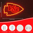 thumbnail image 3 of Letrero De Neón Nfl Logo Kansas City Para Decoración 41 Cm, 3 of 3
