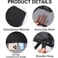 thumbnail image 4 of Mesh Tote Beach Bag,Folding Shopping Bag, Summer Outdoor Travel Bag,Soft Casual Crochet Bags(BLACK), 4 of 5