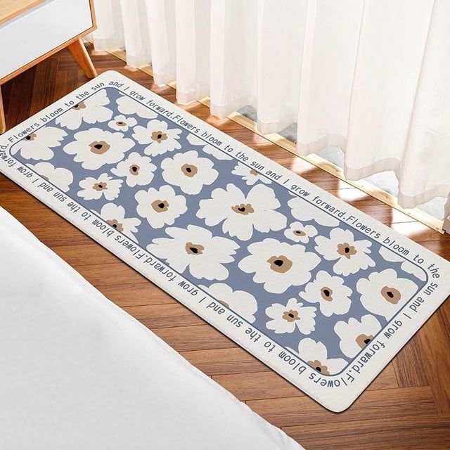 Alfombra para el hogar, alfombra para el suelo de la puerta, alfombra antideslizante para el pie, manta para la mesita de noche del dormitorio, sala de estar, sofá, mesa de café, alfombra para el