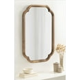 thumbnail image 6 of Kate and Laurel Glenby Transitional Scalloped Wall Mirror, 24 x 36, Rustic Brown, Wooden Farmhouse Bathroom Mirror with Rounded and Stepped Frame Profile, 6 of 7