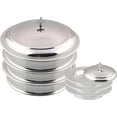 thumbnail image 1 of Communion Ware 3 Holy Wine Serving Tray With A Lid & 3 Stacking Bread Plate With A Lid -Stainless Steel (Mirror Finish), 1 of 5