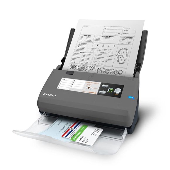 Escáner AMBIR ImageScan Pro 820ix 20 ppm con ADF para tarjetas de presentación