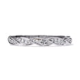 thumbnail image 2 of AFFY Twisted Half Eternity Wedding Band Ring for Women, 0.33 Carat (ctw) Round Cut Lab Grown Diamond Ring In 10K Solid White Gold F-G, VS-SI Quality Ring Size-6.5, 2 of 6