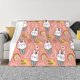 thumbnail image 1 of Balery Rabbit So Cute Manta de Franela con Dibujo, Lujo Ultra Suave y Cálido, Antipelusa y Resistente a las Arrugas para Cama, Sofá, Camping -40"x30", 1 of 6