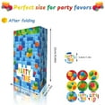 thumbnail image 5 of LANZOELIFE 12 Pack Building Blocks Goodie Candy Treat Bags, Color Bricks Theme Building Block Party Supplies, Great for Gifts,Birthday, Party Favor 8.66x4.72x3.15 inches, 5 of 7
