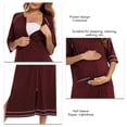 thumbnail image 2 of Camisón De Mujer Embarazada, Camisón De Media Manga Con Bolsillo, Cuello Redondo Suelto, Elegante, Suave Para La Vida Diaria Para El Hotel En Casa ANGGREK Otros, 2 of 7