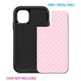 thumbnail image 2 of DistinctInk Custom SKIN / DECAL compatible with OtterBox Defender for iPhone 11 (6.1" Screen) - Pink & White Polka Dot Pattern, 2 of 5