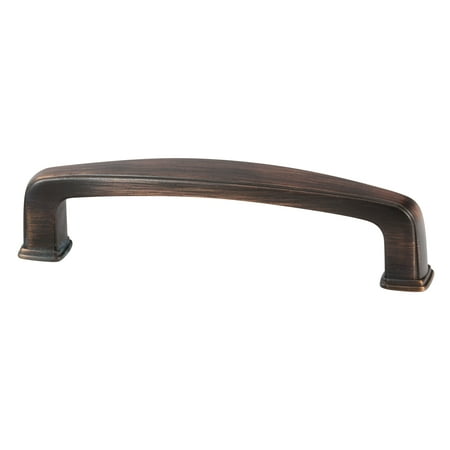 Brushed Bronze Cabinet Pulls - 50 Pack Modern Style 3-3/4 Inch (96mm) Center to Center, Brushed Oil-Rubbed Bronze Cabinet Hardware Pull / Handle, Overall Length 4-1/4