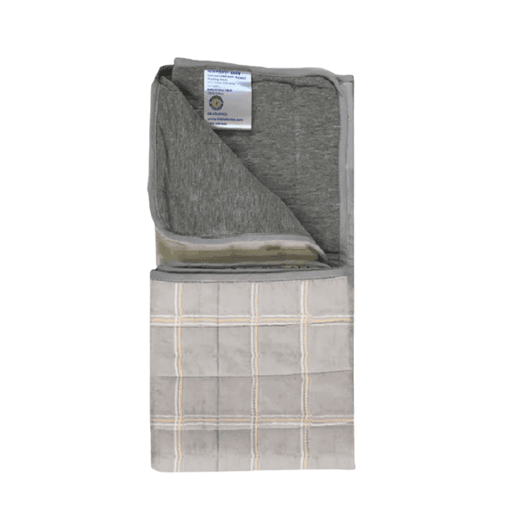 Couverture Everyday Anti‐radiations et CEM – Couverture en Coton Faraday avec Protection contre les Signaux Sans Fil, Ultra Douce, Couleur Bleue
