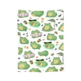 thumbnail image 2 of Cute Frog Throw Blanket is Super Soft and Warm,The Lightweight Flannel Blanket is for All-Season Use,A Great Choice for Gifts 60x50, 2 of 6