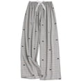 thumbnail image 3 of Asxite Womens Pajamas Pants Print Bow Drawstring Elastic Waist Loose Summer Sleepwear, 3 of 6