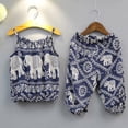 thumbnail image 2 of Kiapeise Toddler Girl Clothes Elephant Sling Tops Vest Pants Outfit Set, 2 of 7
