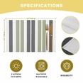 thumbnail image 7 of Placemat Gray Green Placemats for Dining Table Stripe Washable Table Mats for Party Kitchen Dining Decoration, 7 of 7