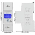 thumbnail image 4 of Contador de energía Contador de energía 80A 230V 50Hz - Contador de energía para montaje en carril DIN DDS015 -, 4 of 5