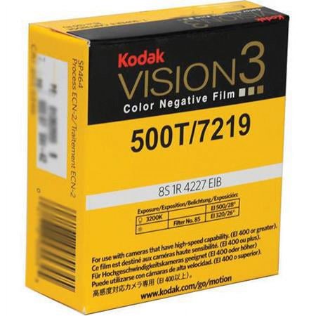 UPC: 0818242879571 | Vision3 500T Color Negative Film 7219/SP455  16mm x 100  Roll
