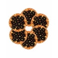 thumbnail image 7 of 13 Inch Round Placemats Set of 6, Orange Fall Non Slip Heat Insulation PP Table Mats, Black Maple Leaf Pumpkins Thanksgiving Washable Place Mats for Kitchen Dining Party Table Decor, 7 of 7