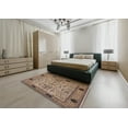 thumbnail image 5 of Ahgly Company Machine Washable Indoor Rectangle Industrial Modern Sepia Brown Area Rugs, 3' x 5', 5 of 7