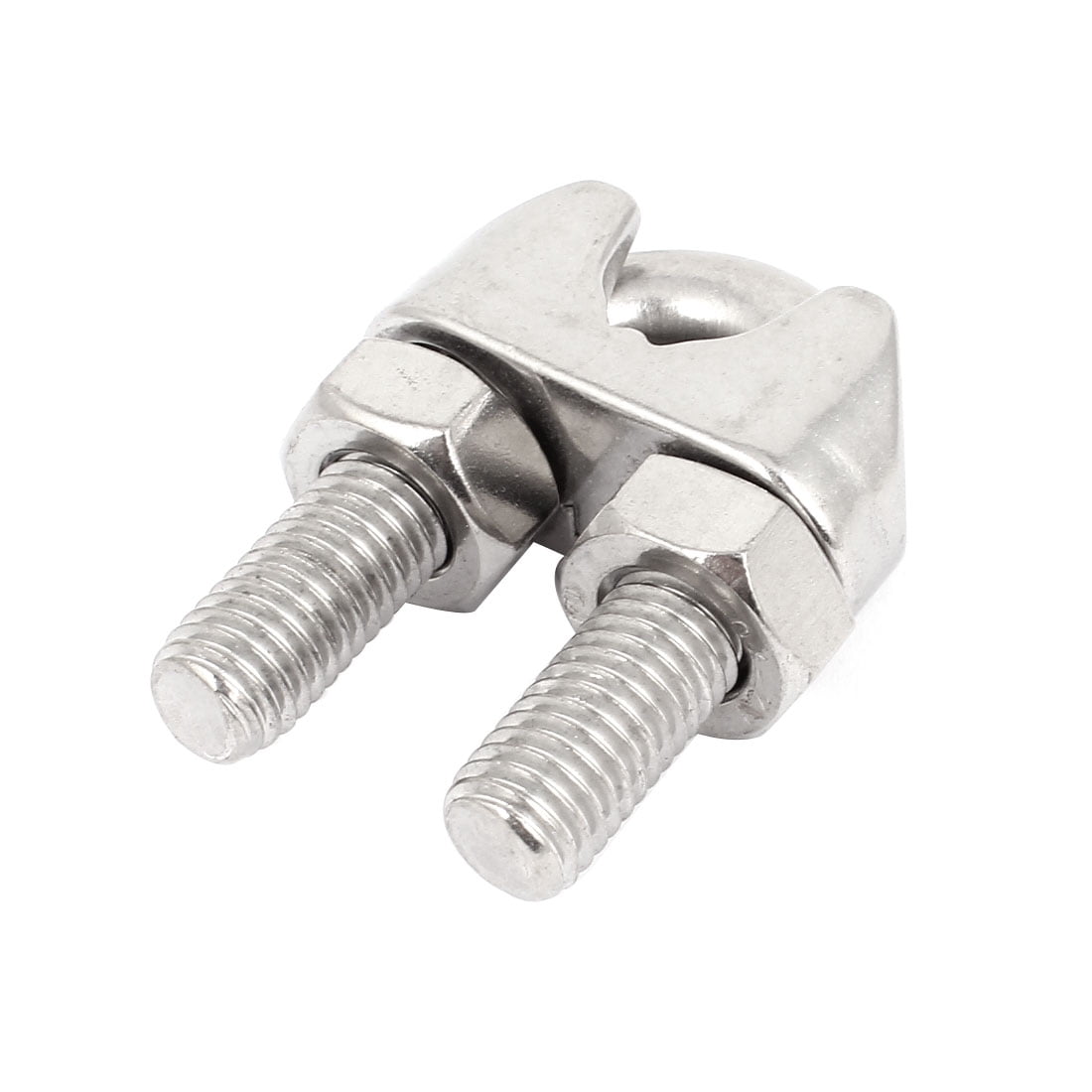 12mm 1/2" Stainless Steel Wire Ropes U Bolt Clips Clamp Silver Tone