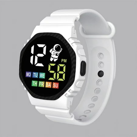 Kid s Joy! HIMIWAY Sweatshirt Dress Durable Electronic Watches for Children Colorful and Stylish Electronic Watch for Trendy Kids LED Electronic Waterproof Watch