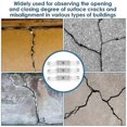 thumbnail image 2 of 3 Pcs Crack Monitoring Record, Acrylic Corner Tell-Tale Monitor,Tell-Tale Crack Monitoring Device,M, 2 of 5
