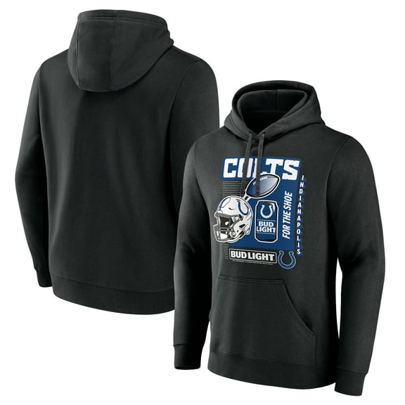 Men's Black Indianapolis Colts Bud Light Pullover Hoodie