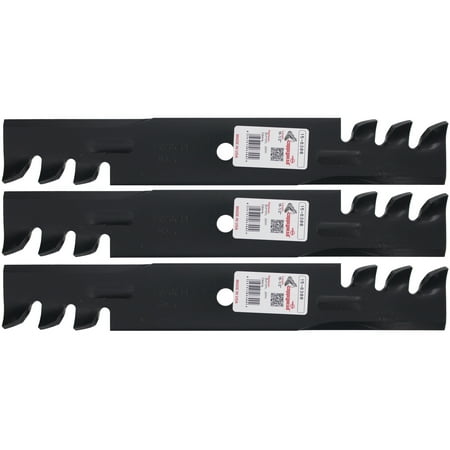 Bunton Mower Parts - Rotary® 6300 3 Mower Blades for Bad Boy® Bunton® Scag® Snapper® 16-1/2” Length 2-1/2” Width .20” Thickness 5/8” Center Hole Fits 48in. Deck
