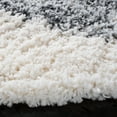 thumbnail image 3 of SAFAVIEH Fontana Darrell Abstract Shag Area Rug, Ivory/Grey, 6'7" x 6'7" Round, 3 of 11