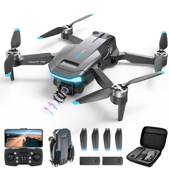 GPS Drone F194 with Camera for Adults 4K , AUOSHI Foldable Drone for Beginners with Auto Return Home, Optical Flow Positioning, Follow Me, Brushless Motor, 2 Batteries