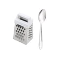 thumbnail image 5 of SouMaox Stainless Steel Grater Handheld Box Slicing Tool Shredding Lemon Zest Ginger Garlic for Kitchen Cooking Preparation Party Catering, 5 of 9