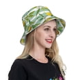 thumbnail image 6 of Xecao Lemon Print Men and Women Night Reflective Hat Runner Cap Visor Bucket Hat Boonie Cap, 6 of 6