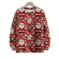 thumbnail image 5 of Women's Long Sleeve Christmas Pullover 3 D Christmas Printed Pullover Sweatshirt, 5 of 7