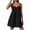 G2-Black Dress, variant on Beach Mini Dresses for Women Tie Shoulder High Waisted A Line Sun Dress Summer Casual Flowy Camisole Dresses Breathable Linen Blend Babydoll Dress S-2XL