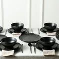 thumbnail image 2 of Stone Lain Rio 24-Piece Dinnerware Set Stoneware, Black, 2 of 7