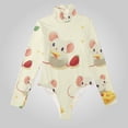 thumbnail image 2 of Cheese Mice Strawberries Women's Bodysuit Jumpsuit Mock Turtle Neck Long Sleeve TopsOne Piece Leotards Shirt Yoga Outfits, 2 of 8