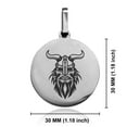 thumbnail image 2 of Stainless Steel Viking Warrior Champion Round Medallion Pendant Necklace, 2 of 3