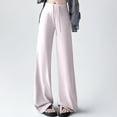 thumbnail image 6 of Women's Casual High Waist Wide Leg Pants - Comfortable Loungewear for Everyday and Activities - Breathable Summer and Fall Style, 6 of 7