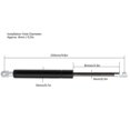 thumbnail image 3 of Lift Struts Bar Bonnet Hood Support Arm Gas Spring DIY Upturned Heavy Air Rod YQL 250x85x18200N, 3 of 4