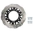 thumbnail image 1 of Disco de freno de motocicleta Rotor de placa de disco de freno de hierro de 257 mm de diámetro exterior para ZS250GY‑3 RX3 Jadeshay A, 1 of 8
