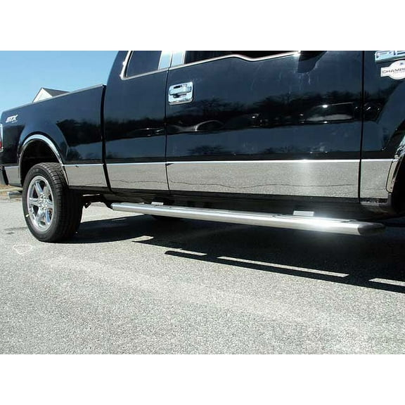 Stainless Rocker Panel Trim 10Pc Fits 2004-2014 Ford F-150 TH44302 QAA