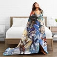 thumbnail image 5 of Genshin Impact Bed Blanket Air Conditioner Quilt Ultra Soft Flannel Blanket All Season Fuzzy Blanket Reversible Fluffy Plush Blanket 80"X60", 5 of 8