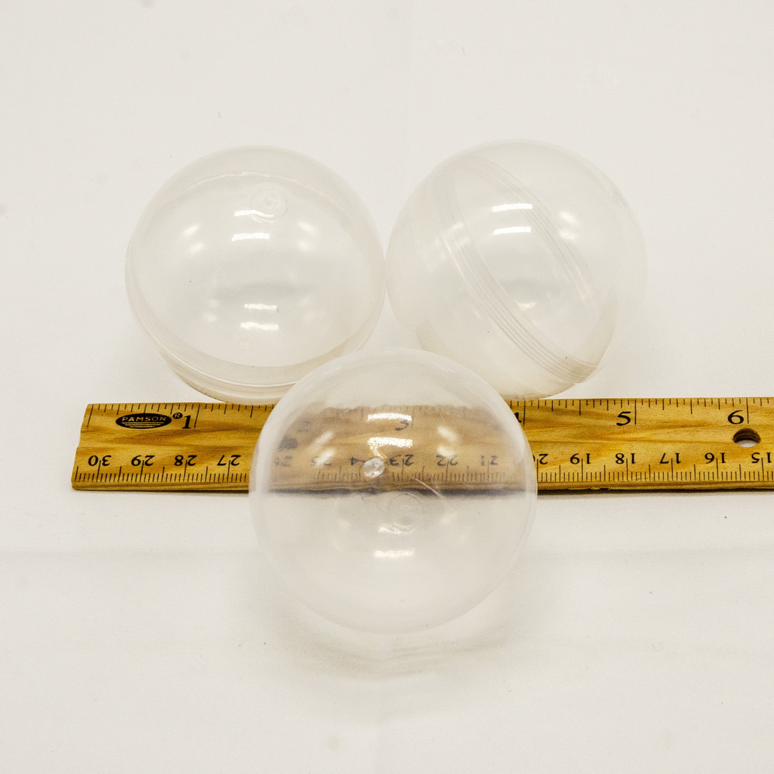 Super Z Outlet Clear Plastic Acrylic Bath Bomb Mold Shells Molding Balls Kit 60mm, 12 Pack 