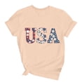 thumbnail image 5 of jobturf American Flag Tops Women Summer Cute Short Sleeve Tunic Shirt Patriotic 4th of July Tee Memorial Day Tshirt Girls Crop Tops, 5 of 6