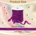 thumbnail image 2 of Uxcell Glitter Velvet Ribbon, Sparkly Fabric Metallic Ribbons Gift Wrapping Roll for Crafts Hair Bow Wreaths Decorations Rose Red, 2 of 7