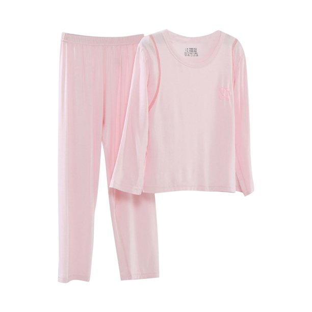Odeerbi 2-16 Años Niños Niñas Pijamas de Verano de Algodón de Manga Larga Con Pantalón Y Suave Estampado Floral Para Dormir Juegos de Pijamas de Dos Piezas