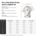 thumbnail image 4 of KLL Cute Doodle Turtles Print Men's Shirt Short Sleeve Button Down Summer Cuba Beach Shirts- Medium, 4 of 5