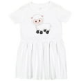 thumbnail image 3 of Inktastic Cute White Lamb Girls Toddler Dress, 3 of 5