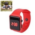 thumbnail image 4 of Reloj Deportivo, Forma Cuadrada, Estilo Elegante, Reloj Digital Suave Y Cómodo, Diseño Con Retroiluminación De Pantalla LED Para Viajes Y Actividades De Ocio, 4 of 7