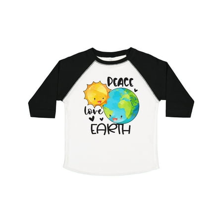 

Inktastic Earth Day Peace Love Earth Gift Toddler Boy or Toddler Girl T-Shirt