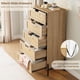 thumbnail image 4 of 5 cajón oak rattan cómoda: estilo rural-style de madera chest con metal legs para dormitorio & entrada almacenamiento, 4 of 7